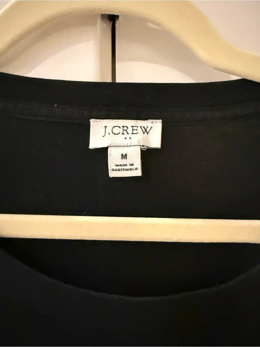 J. Crew Black Short Sleeve Tiered Mini Dress